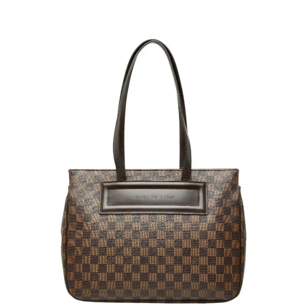 LOUIS VUITTON Authentic Brown Damier Leather Tote Bag